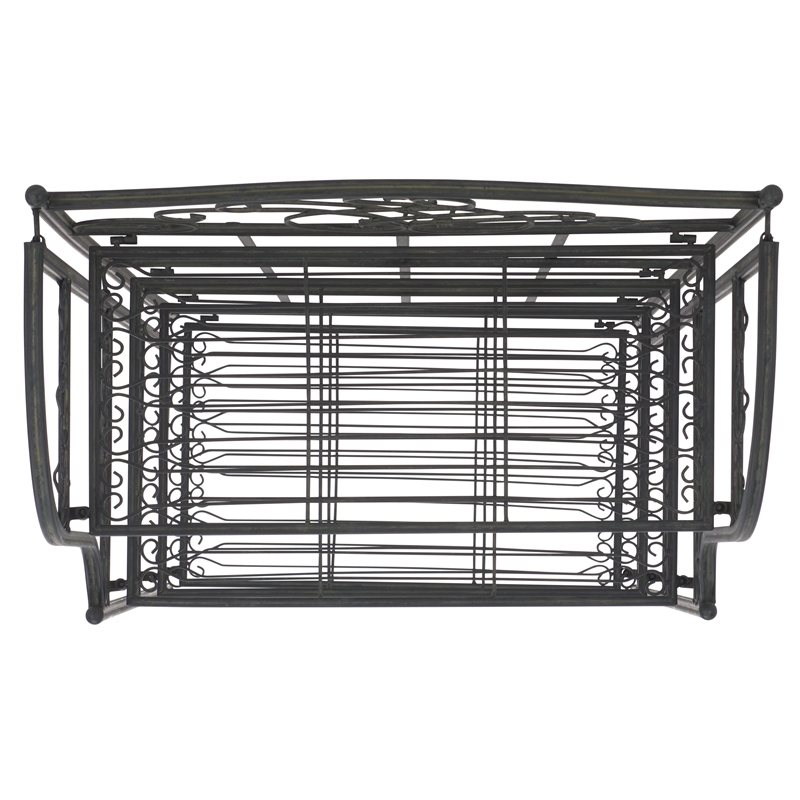 Safavieh Amaris Iron Shelves in Black