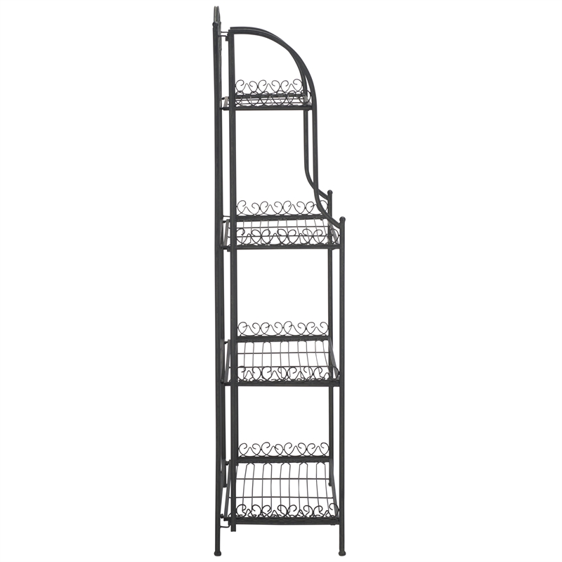 Safavieh Amaris Iron Shelves in Black
