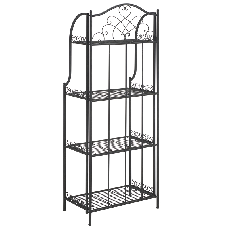 Safavieh Amaris Iron Shelves in Black