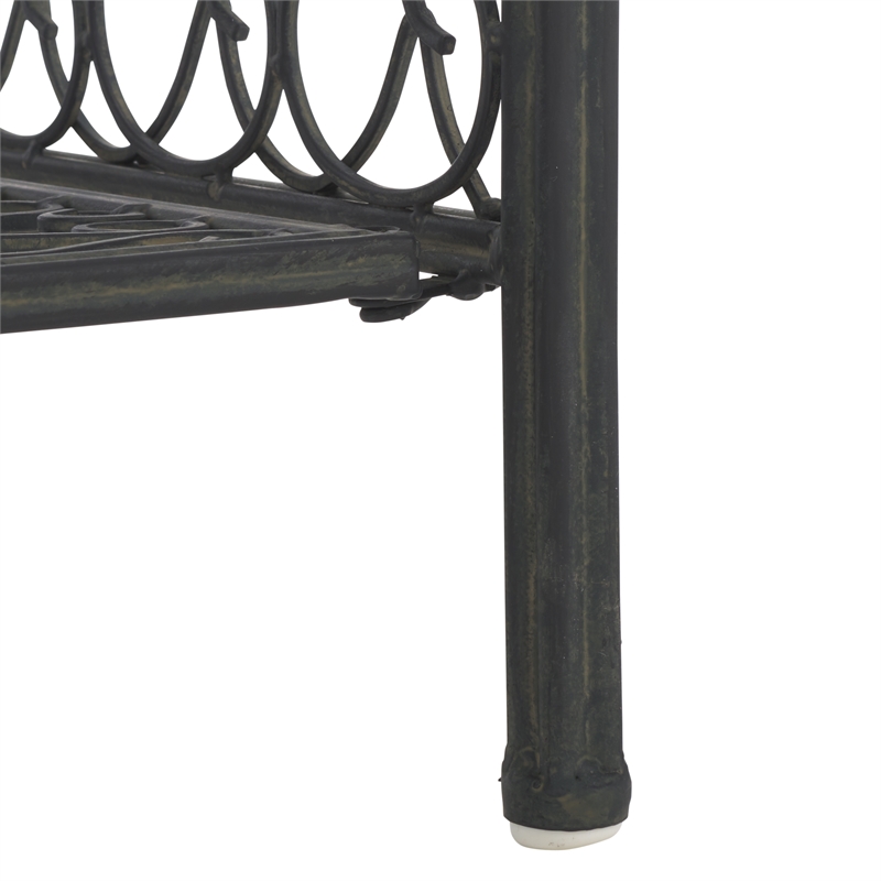 Safavieh Amaris Iron Shelves in Black