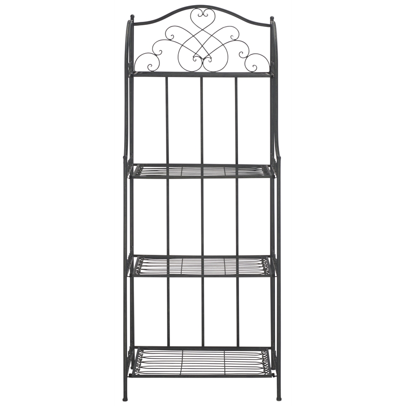 Safavieh Amaris Iron Shelves in Black