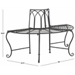 Safavieh Abia  Iron  Benches in Black