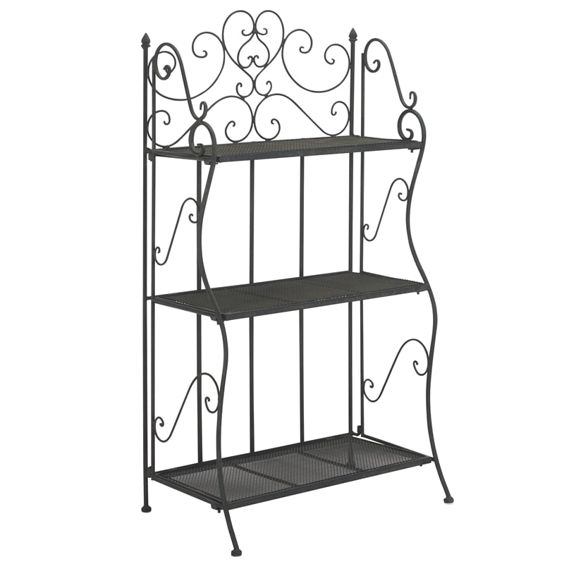 Safavieh Torus Iron Shelf Storage in Black