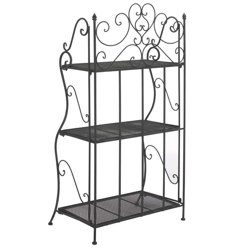 Safavieh Torus Iron Shelf Storage in Black