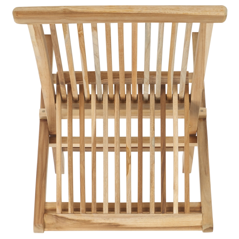 Safavieh Marcus Teak Wood   Folding Chair in Natural