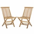 Safavieh Marcus Teak Wood   Folding Chair in Natural