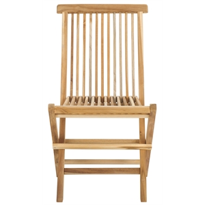 Safavieh Marcus Teak Wood   Folding Chair in Natural