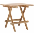 Safavieh Saba Teak Wood Square Folding Table in Natural