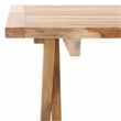 Safavieh Saba Teak Wood Square Folding Table in Natural