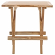 Safavieh Saba Teak Wood Square Folding Table in Natural