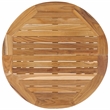 Safavieh Rory Teak Wood Round Folding Table in Natural