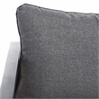 Safavieh Vesta Steel and Polyester Living Set in Black/Gray