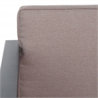 Safavieh Vesta Steel  and Polyester Living Set in Black / Light Gray
