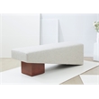 Safavieh Tanyalee Triangle Wood Bench in Light Brown/Brown