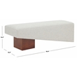 Safavieh Tanyalee Triangle Wood Bench in Light Brown/Brown