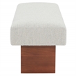Safavieh Tanyalee Triangle Wood Bench in Light Brown/Brown