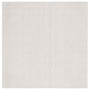 Safavieh Abstract 8'-0&quot x 8'-0&quot Square Wool Hand Tufted Rug in Light Gray /Ivory