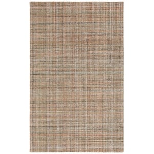 Safavieh Abstract 4' X 6' Polyester Hand Tufted Rug in Brown / Green