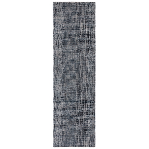 Safavieh Abstract 2'-3&quot x 6'-0&quot Wool Hand Tufted Rug in Black / Gray