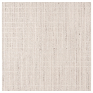 Safavieh Ebony 6' X 6' Square Wool Hand Tufted Rug in Ivory / Beige