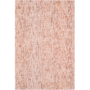 Safavieh Abstract 2'-0&quot x 3'-0&quot Wool Hand Tufted  Rug in Beige / Rust