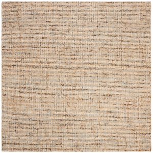 Safavieh Abstract 8'-0&quot x 8'-0&quot Square Wool Hand Tufted Rug in Gold / Blue