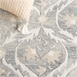 Safavieh Blossom 6' X 6' Square Wool Hand Tufted Rug in Gray / Ivory