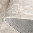Safavieh Blossom 6' X 6' Round Wool Hand Tufted Rug in Light Gray / Ivory