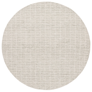 Safavieh Ebony 6' X 6' Round Wool Hand Tufted Rug in Sage / Ivory