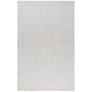 Safavieh Ebony 6' X 6' Square Wool Hand Tufted Rug in Light Blue / Ivory