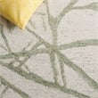 Safavieh Ebony 6' X 6' Square Wool Hand Tufted Rug in Ivory / Green