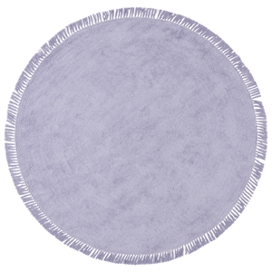 Safavieh Easy Care 3'-0&quot x 3'-0&quot Round Cotton Hand Tufted Rug in Lilac