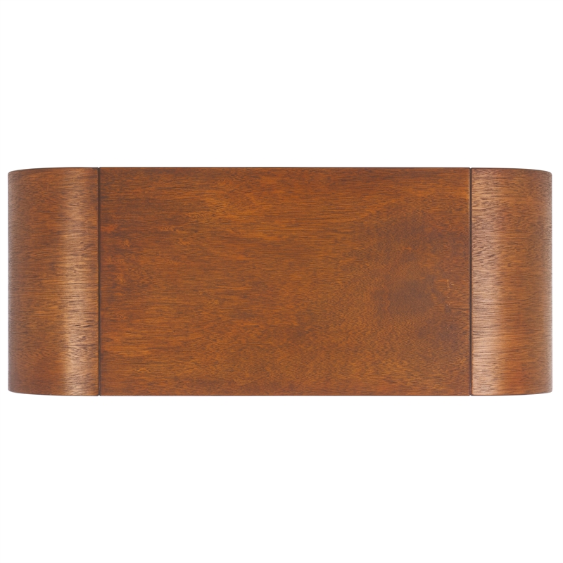 Safavieh Liasonya Wood Curved Coffee Table in Natural