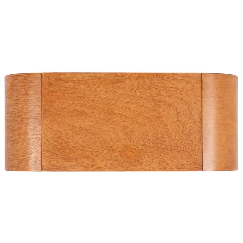 Safavieh Liasonya Wood Curved Coffee Table in Natural