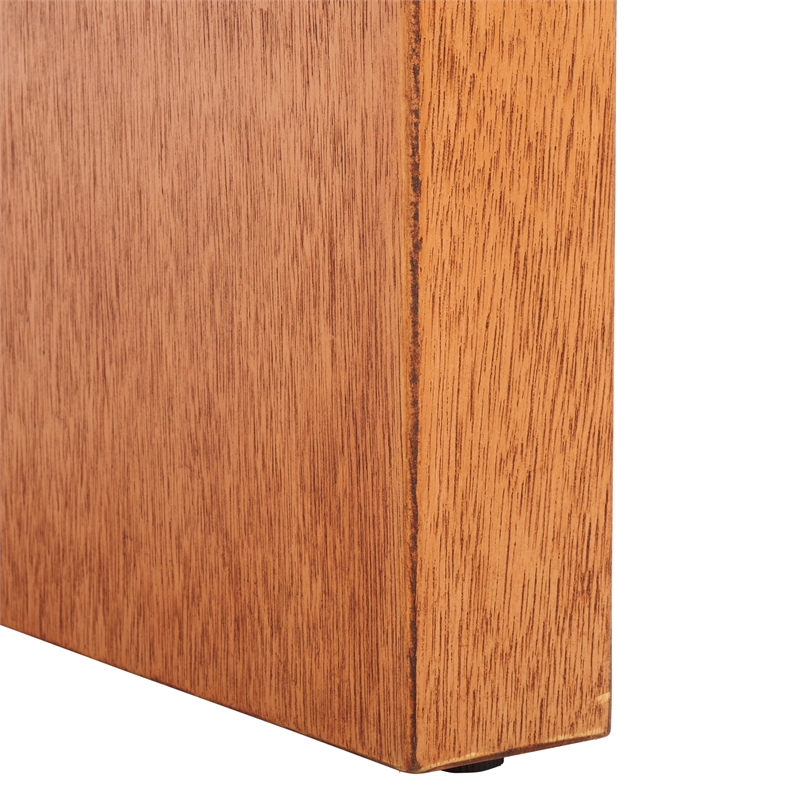 Safavieh Liasonya Wood Curved Coffee Table in Natural