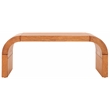 Safavieh Liasonya Wood Curved Coffee Table in Natural