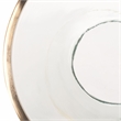Safavieh Szabo Round Iron and Glass Accent Table in Gold / Clear