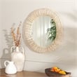 Safavieh Alia Wood and Iron Mirror in Natural