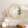Safavieh Alia Wood and Iron Mirror in Natural