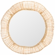 Safavieh Alia Wood and Iron Mirror in Natural