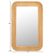 Safavieh Alessa Wood and Iron Mirror in Natural
