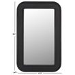 Safavieh Alessa Wood and Iron Mirror in Black