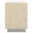 Safavieh Scarlett Square Solid Wood Accent Table in Natural / Silver