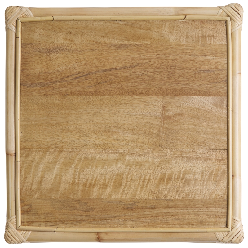 Safavieh Arvid Square Wood Accent Table in Natural