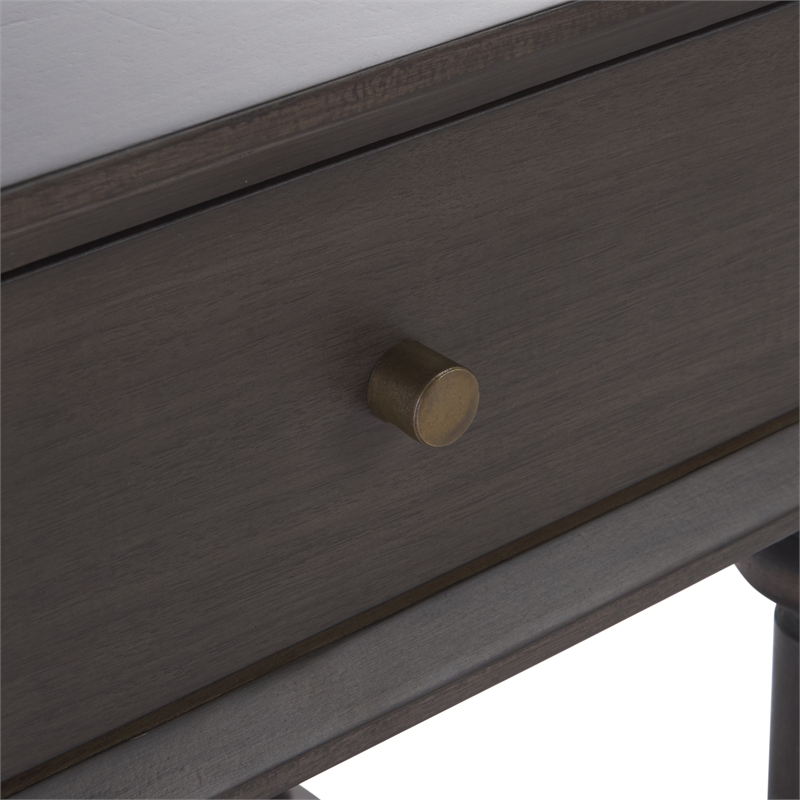 Safavieh Ambrashi Wood End Table in Dark Gray