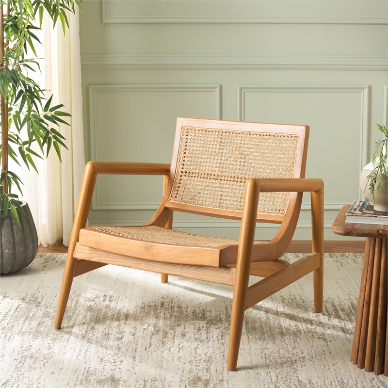 Safavieh Ender Rattan Accent Chair in Natural