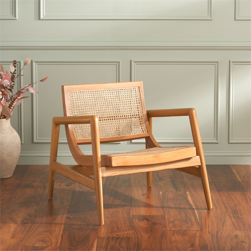 Safavieh Ender Rattan Accent Chair in Natural