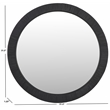 Safavieh Nellie Wood and Iron Mirror in Black