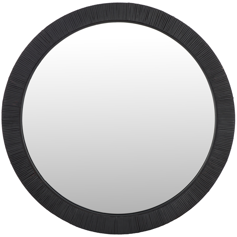 Safavieh Nellie Wood and Iron Mirror in Black