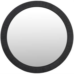 Safavieh Nellie Wood and Iron Mirror in Black